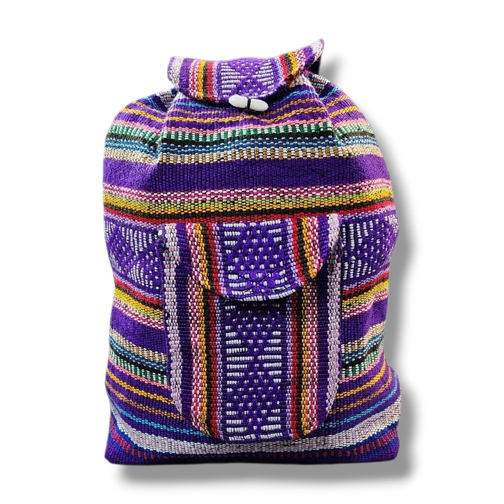 Rasta Backpack Sack Tote Bag Hippie Reggae Cool Runnings Drawstring‎ 16"x15"